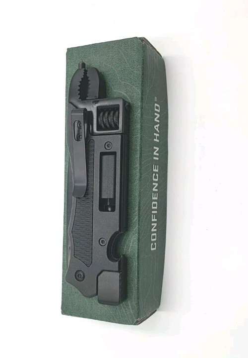 CRKT SEPTIMO MULTI-TOOL.Extremely Sharp: Veff Serration. Window Brkr. Adj wrench