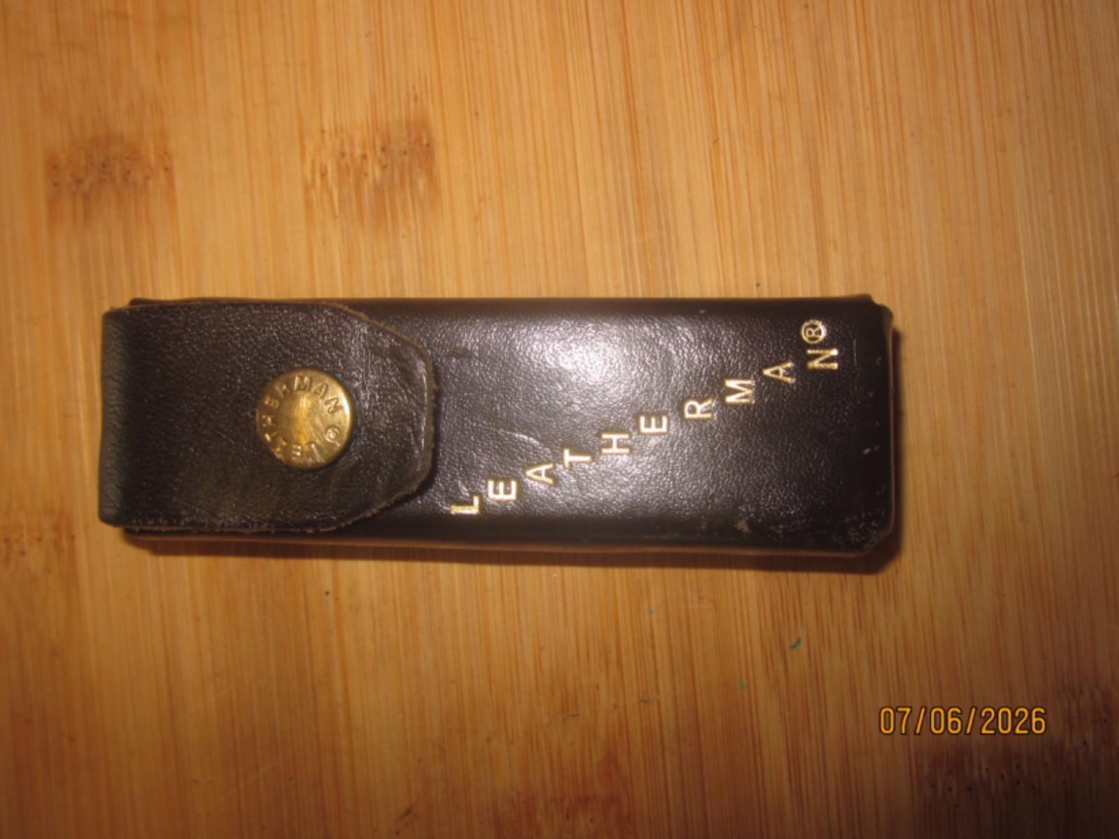 VTG LEATHERMAN PST II MULTI TOOL W/ORIGINAL LEATHER SHEATH, LOOKS UN-USED, 07-03