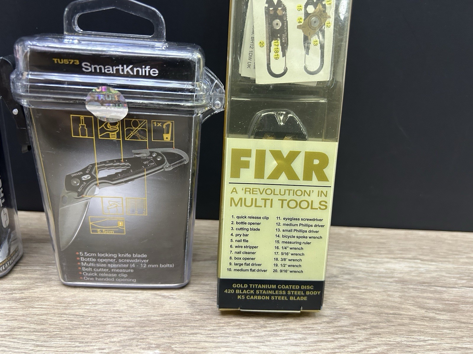True Utility SmartKnife+ FIXR ClipTool Multi-tool Lot Of 3 New