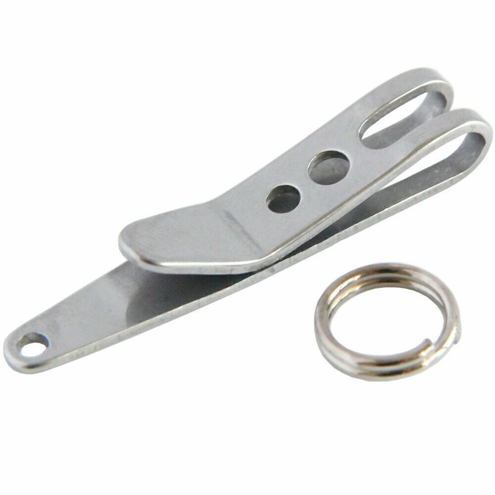 10PCS Mini Edc Gear Pocket Suspension Clip Hanger Tool Key Ring Keychain New