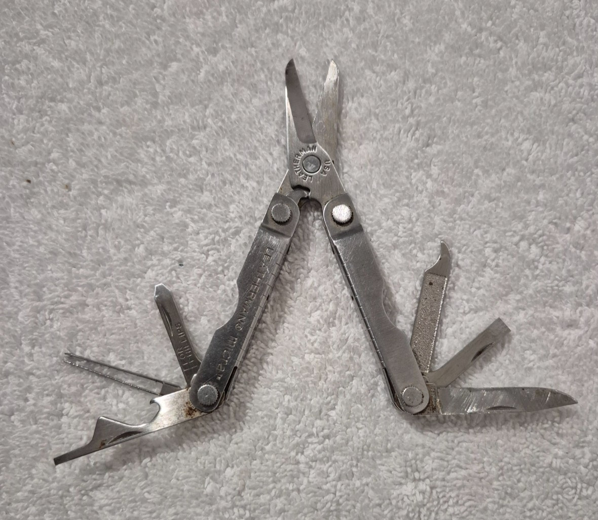 Leatherman Micra Multi-Tool w/ Scissors, Stainless Steel, Keyring
