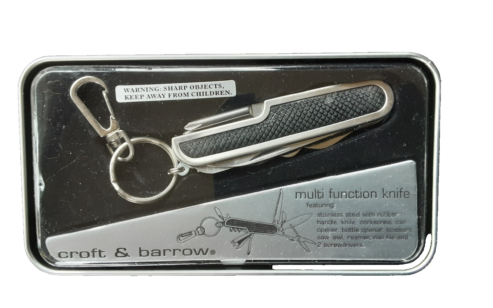 NEW Multi Function Knife Camping – Corkscrew Can Opener Saw Awl Scissor