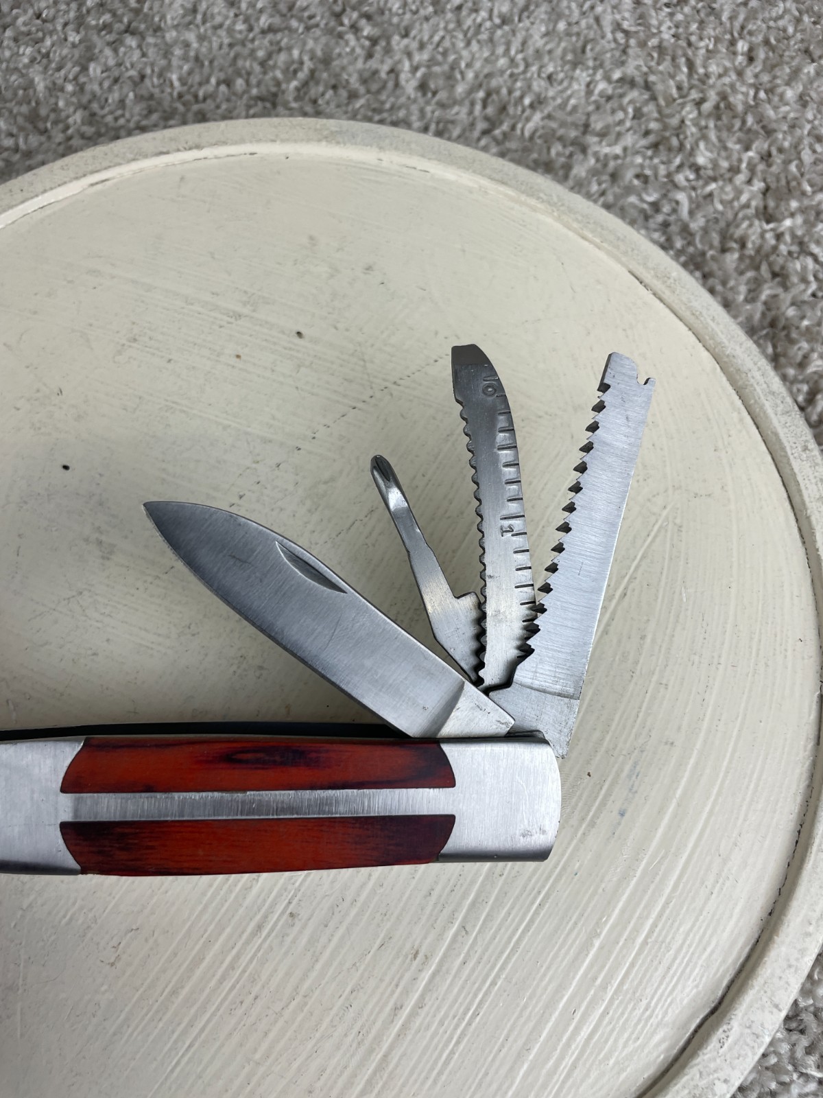 Sheffield 12301 Camper 12-in1 Multi-Tool Handheld Axe Head Spike Hammer