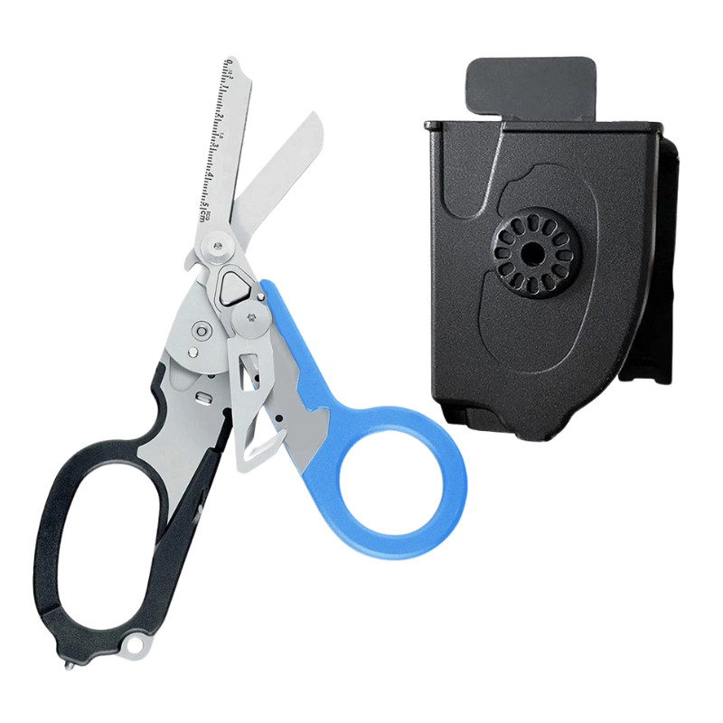 Tactical Folding Rescue Shears EMT Survival MultiTool Scissors Glass Break NEW
