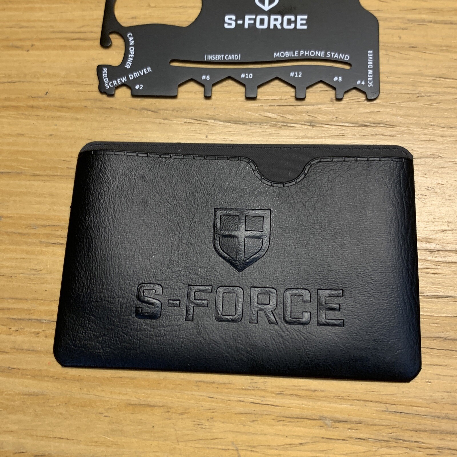 S-Force Watch Credit Card Multi Tool Ruler Letter Opener Phone Stand KG