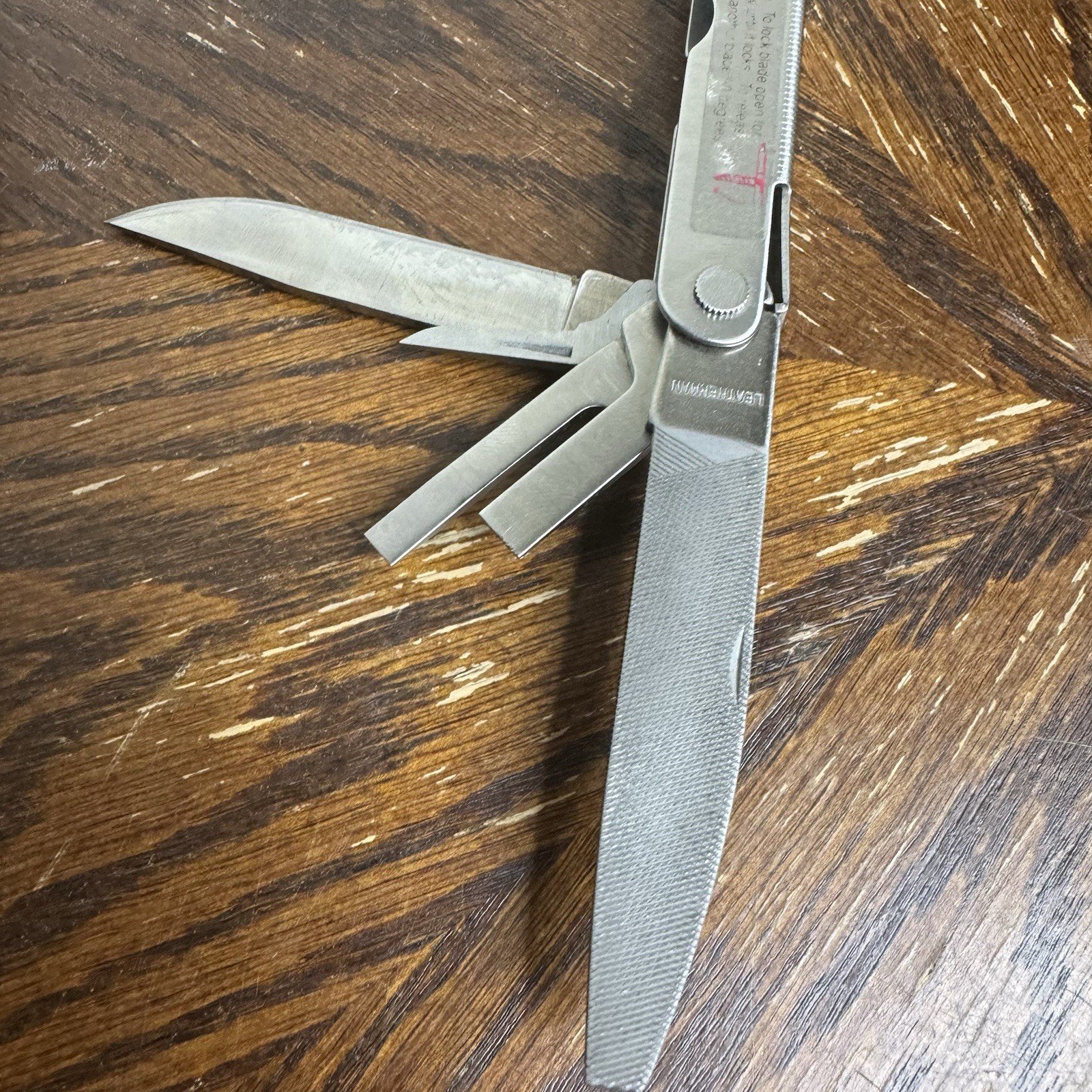 Vintage Pat Pend Leatherman Super Tool & Leather Sheath