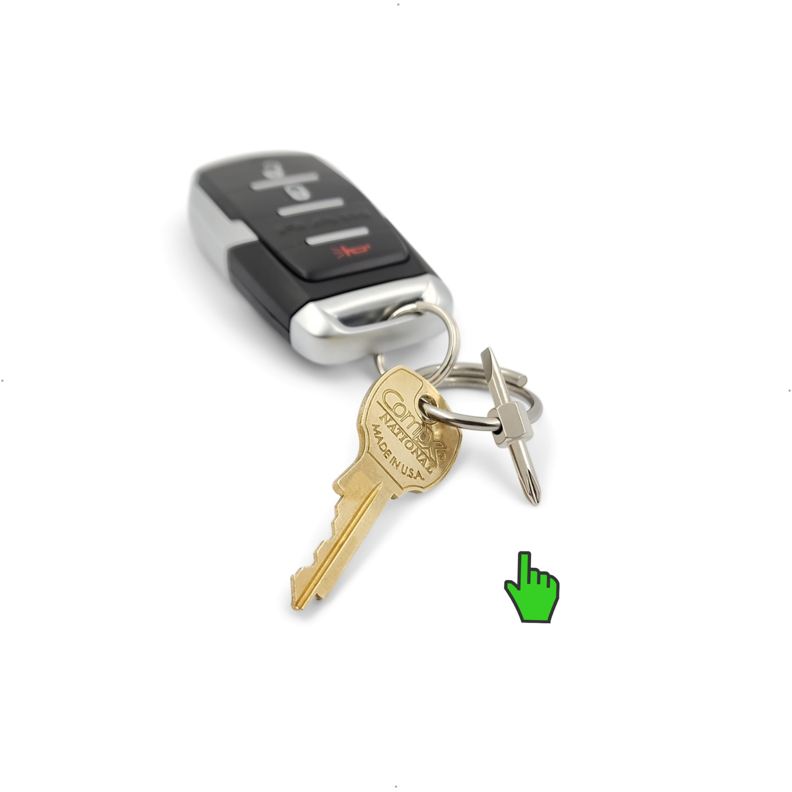 Keychain Screwdriver Tiny Bit with Phillips/Flat Head – Small Pocket EDC Tool #1