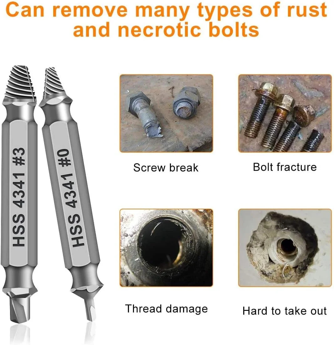 Gifts for Men,THOSAF Damaged Screw Extractor Set,Fathers Day Gifts for Dad from