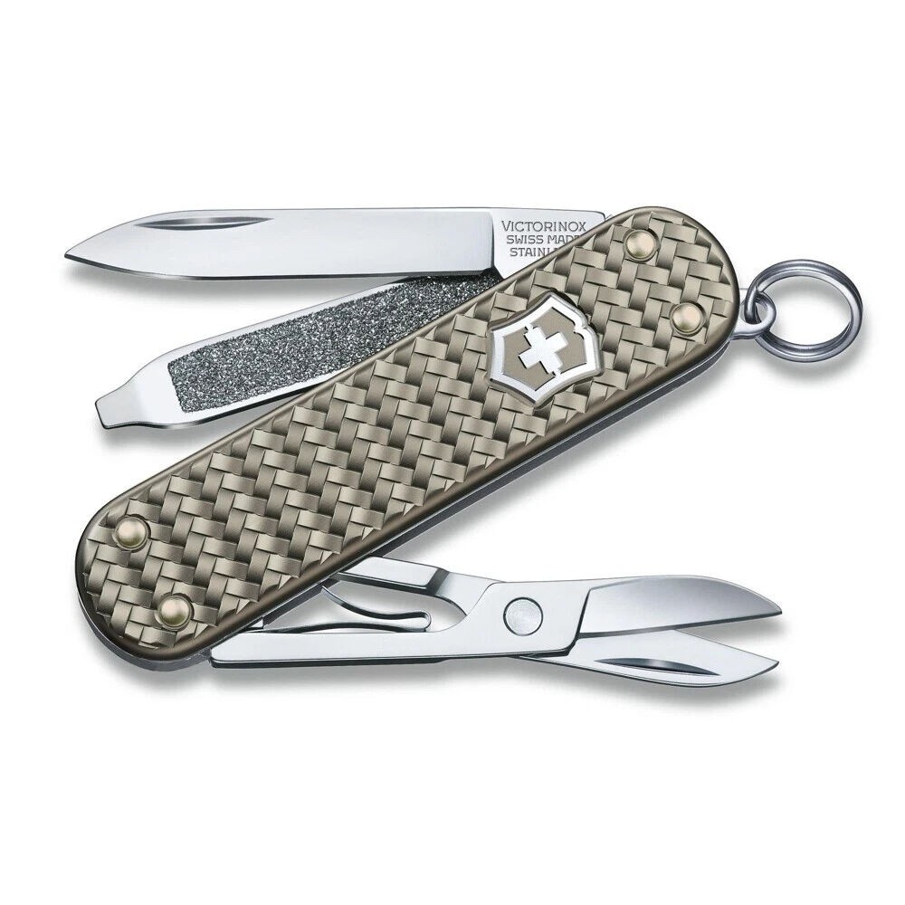 Victorinox Swiss Army Classic SD Precious Alox Pocket Knife | Grey