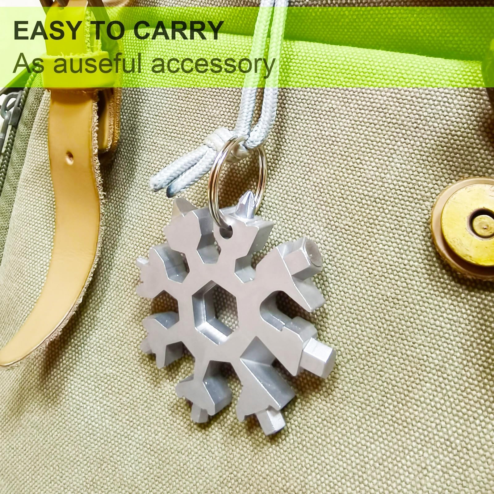 Stocking Stuffers For Men Snowflake Multitool 2pcs 18 In 1 Stainless Steel Snowf