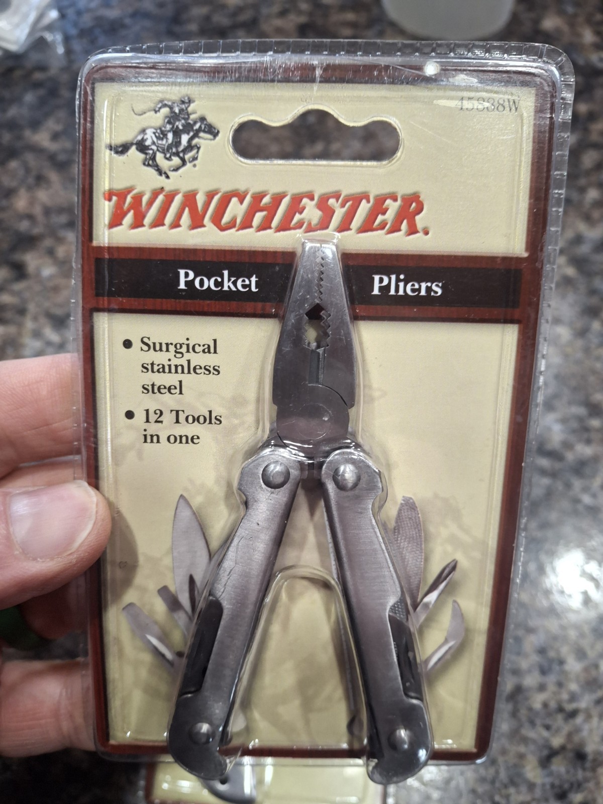 Winchester Multi Tool Pliers And Pocket Knife Stainless Steel w/ Sheath