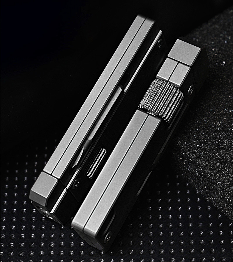 For EDC Titanium Alloy Multi Tool Adjustable Wrench Pocket With Bit Holder