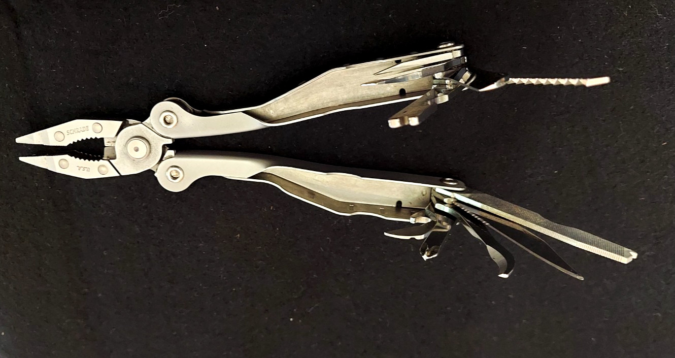 Schrade Tough-Tool Multi-Tool Pliers Knife with Leather Sheath! Made In USA!!!