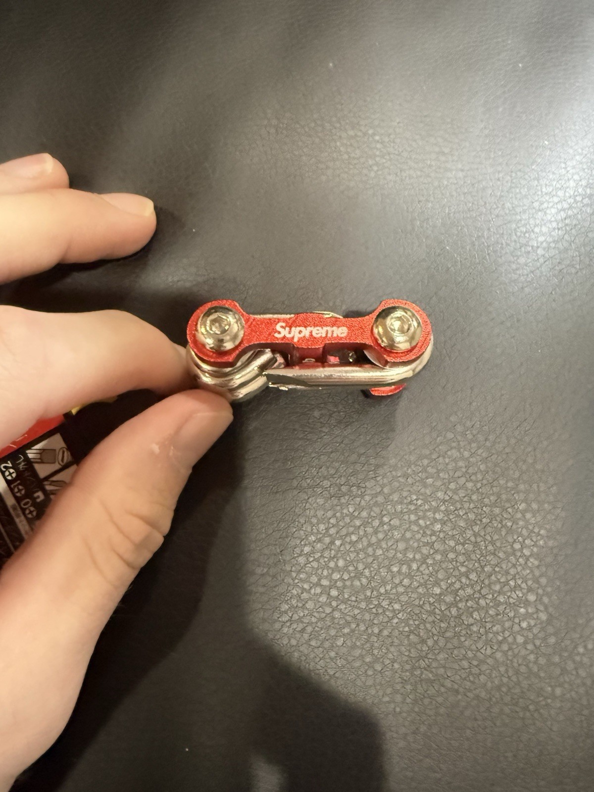 Supreme ChibiRib Screwdriver Keychain Multi-Tool Red Chrome Vanadium Steel