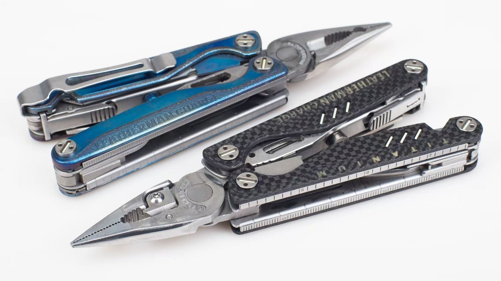 CNC Carbon Fiber Modular Handle Scale Kit for Leatherman Charge+ | Lightweight