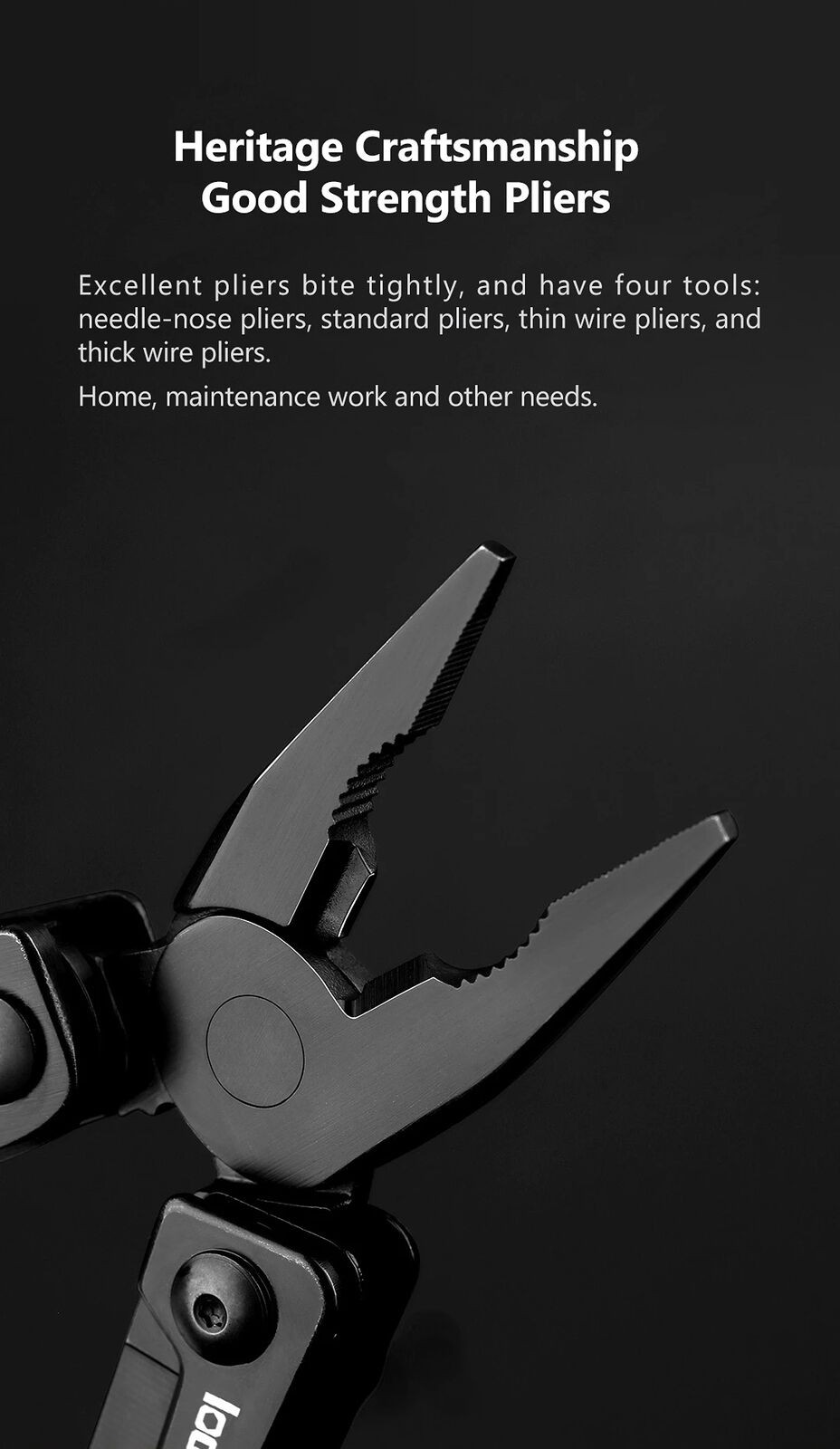 9 In 1 Wrench Knife Folding Multi-Purpose Pliers Wood Saw Slotted Screwdrivers