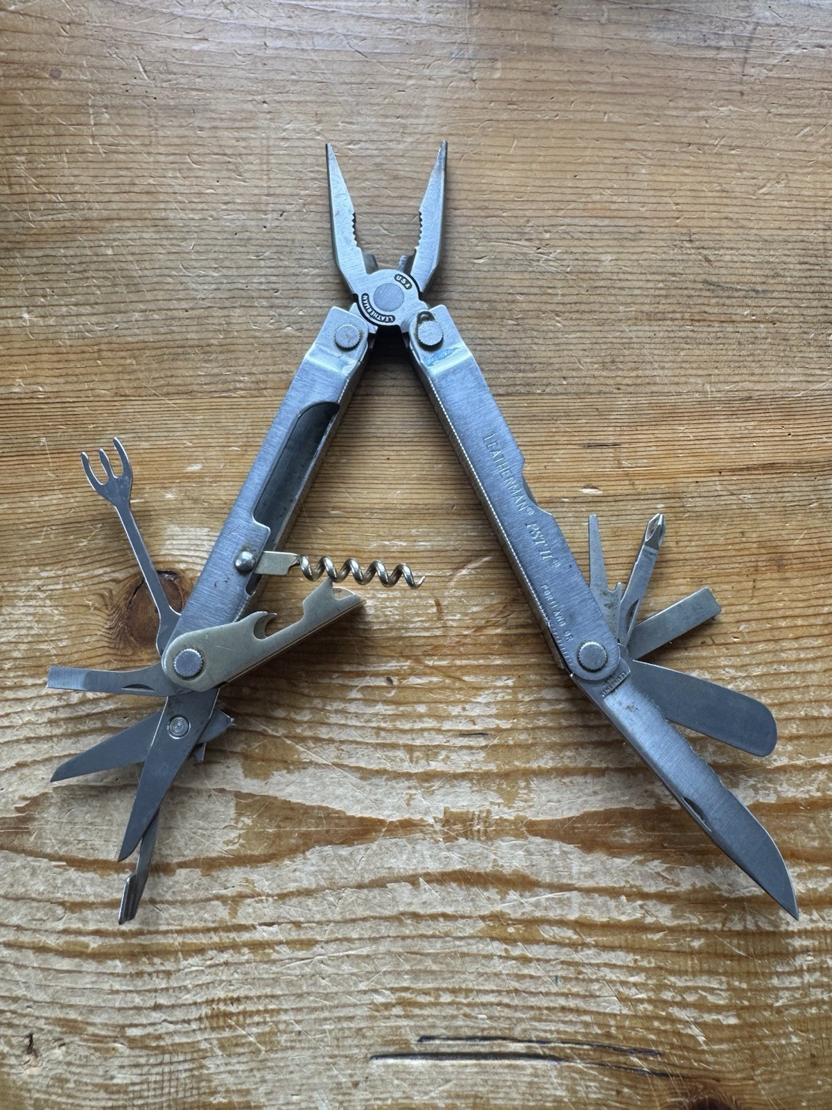 Leatherman Flair Stainless Picnic Multi-Tool Knife Corkscrew – Retired Very Rare