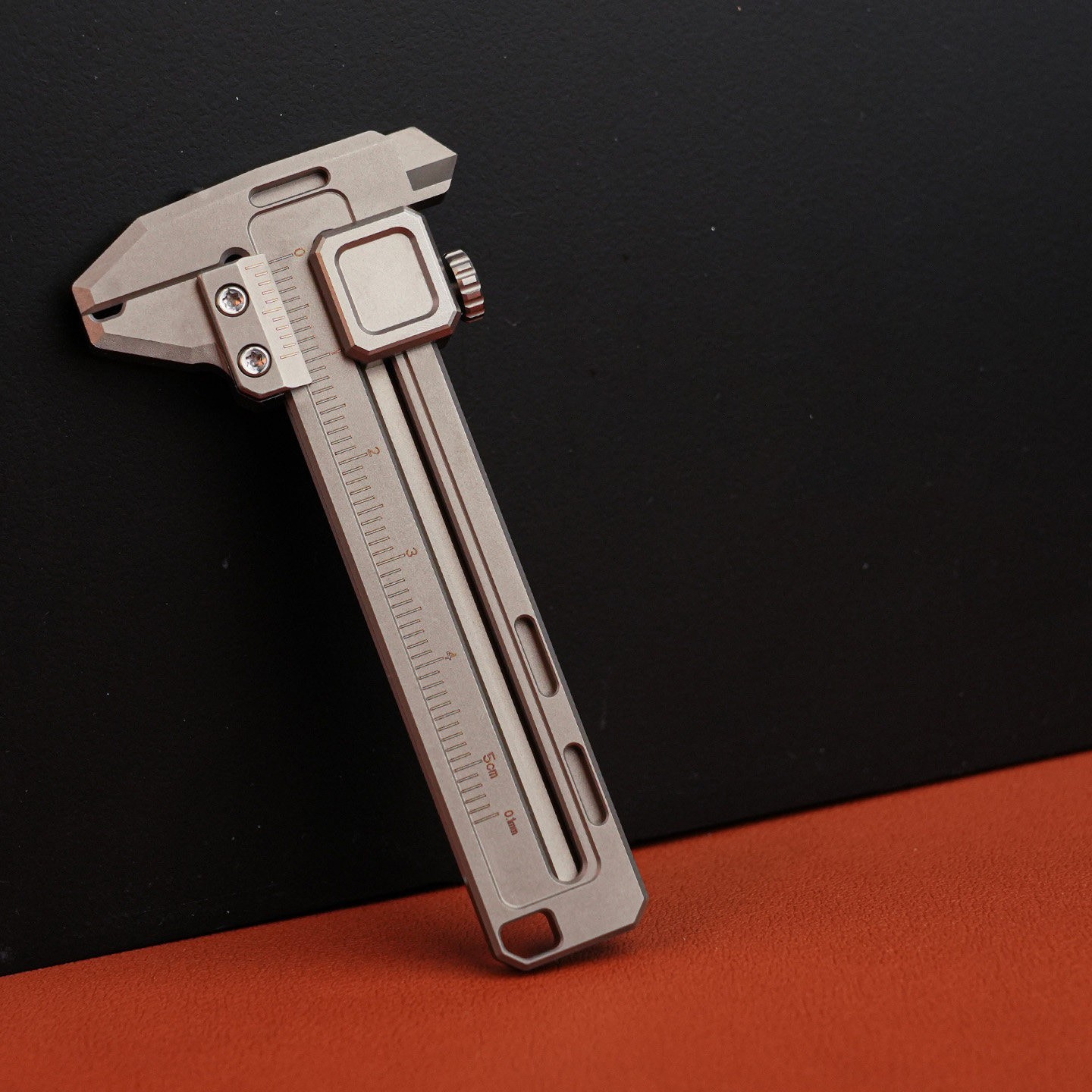 Titanium Alloy Mini Caliper EDC Multi Tool Wrench Bottle Opener Glass Breaker