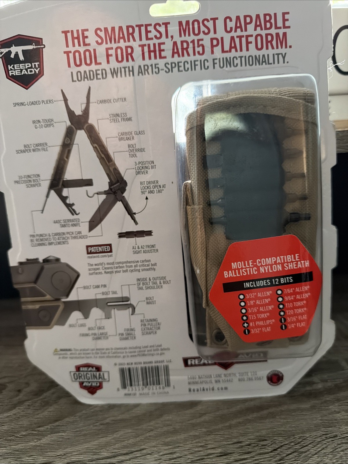 AR-15 Real Avid Multi Tool with Sheath New In Package