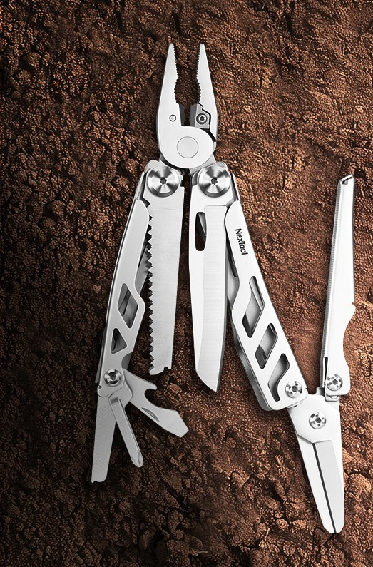 NexTool Flagship Max Multitool Essential Tools w/Sandblasted Stainless Handles
