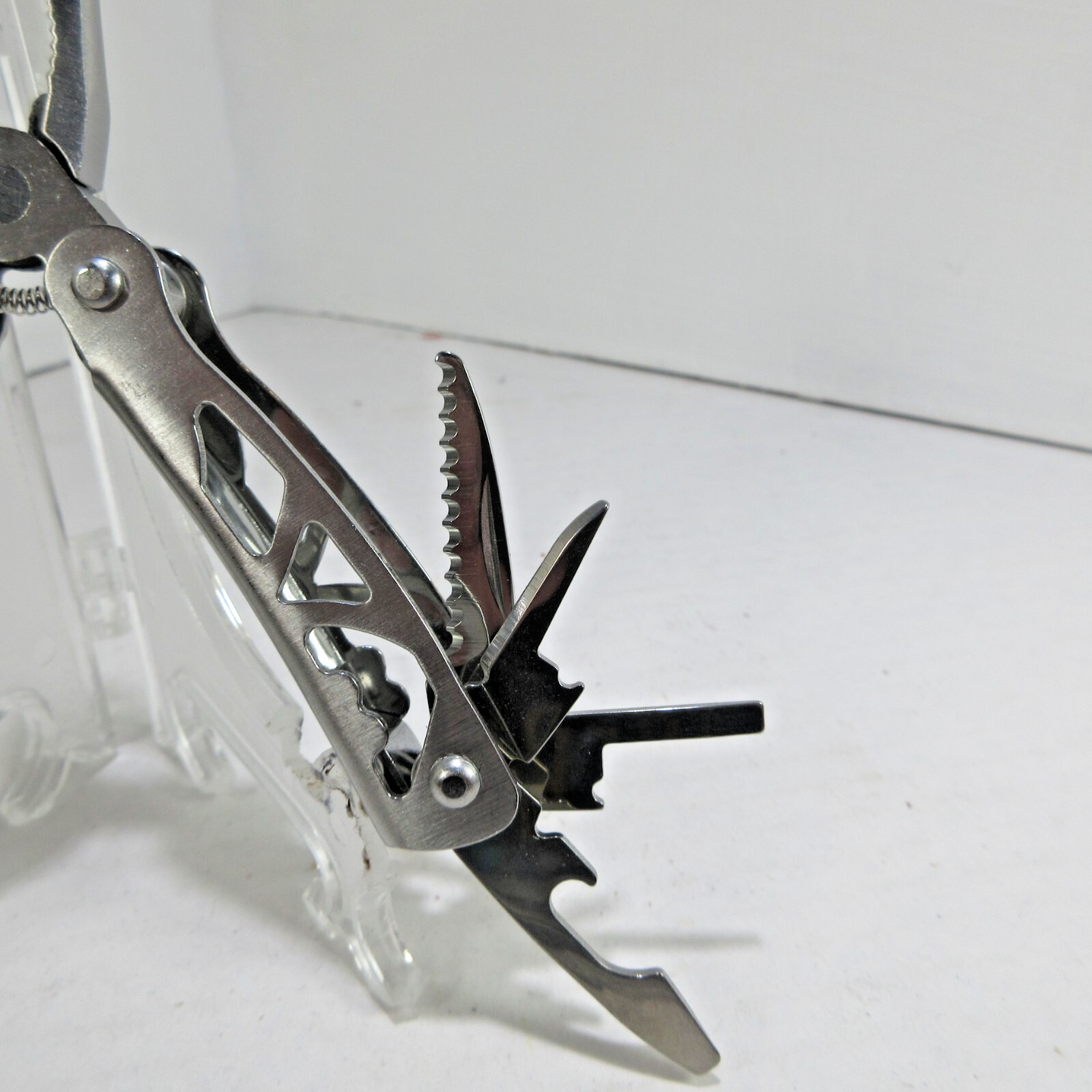 MULTI-TOOL 10-n-1 Stainless Steel with 10 Tools & Nylon Carry Pouch New