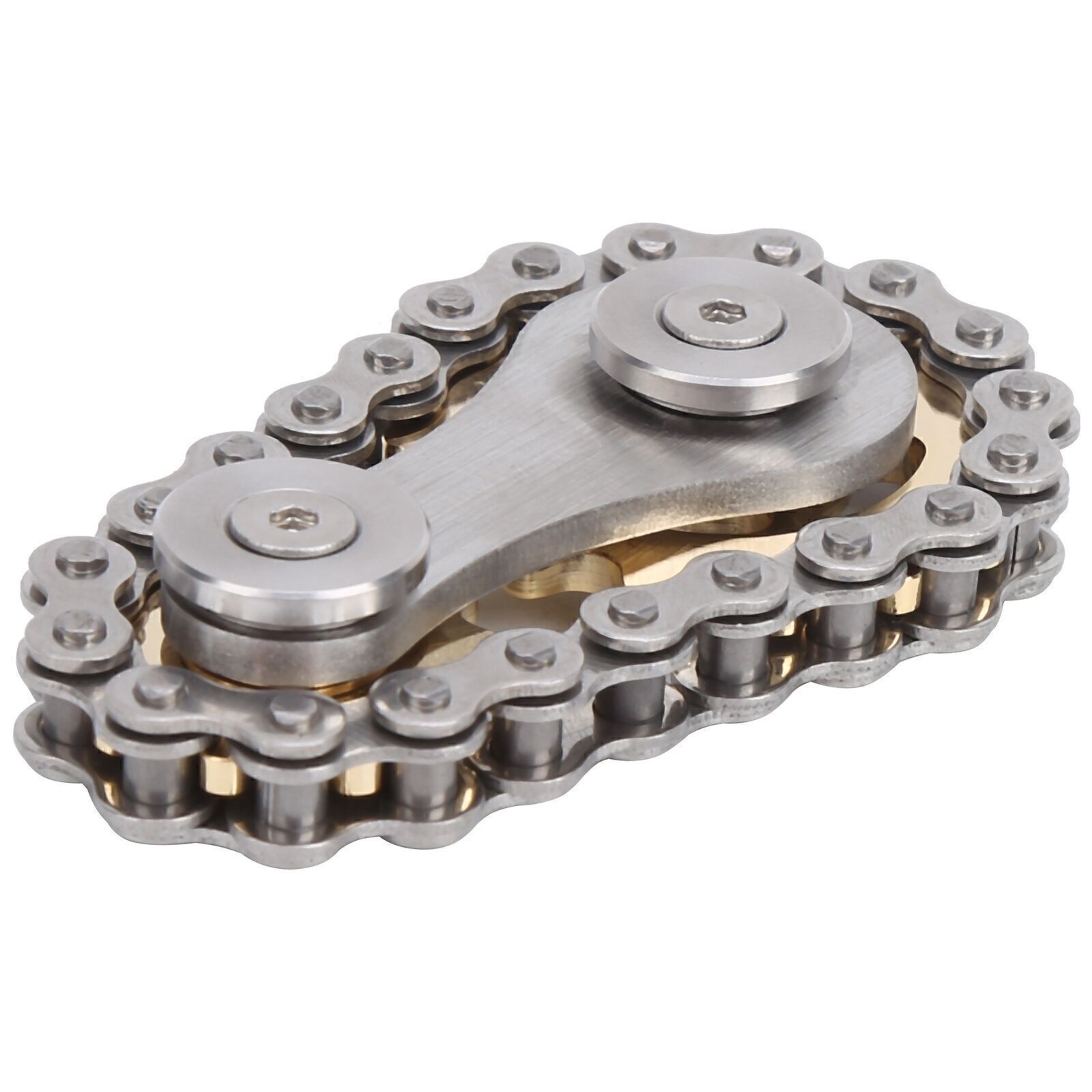Stainless Steel Sprockets Gyroscope Finger Toy Gear Chain Decompression Toys