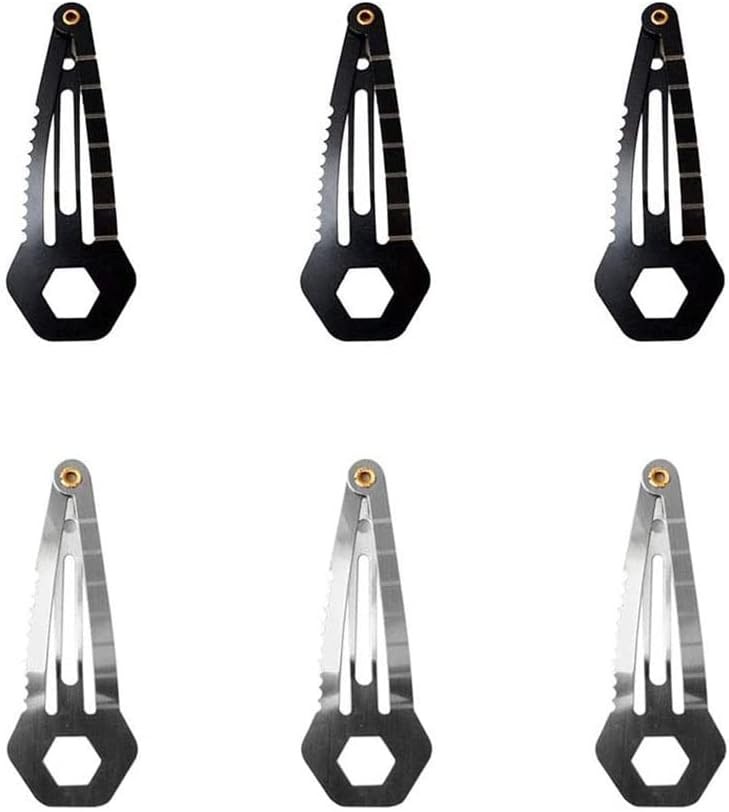 Mini Multi-Functional Hair Clip Stainless Steel Hairpin Women Self-Defense Tool