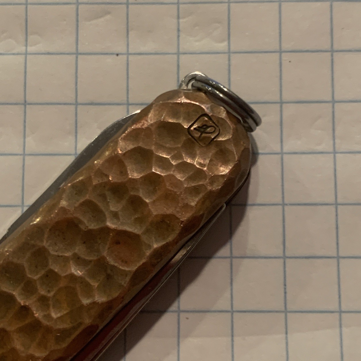 Victorinox Custom Copper Classic SD Pocket Knife Hammered Satin Finish MSRP $220
