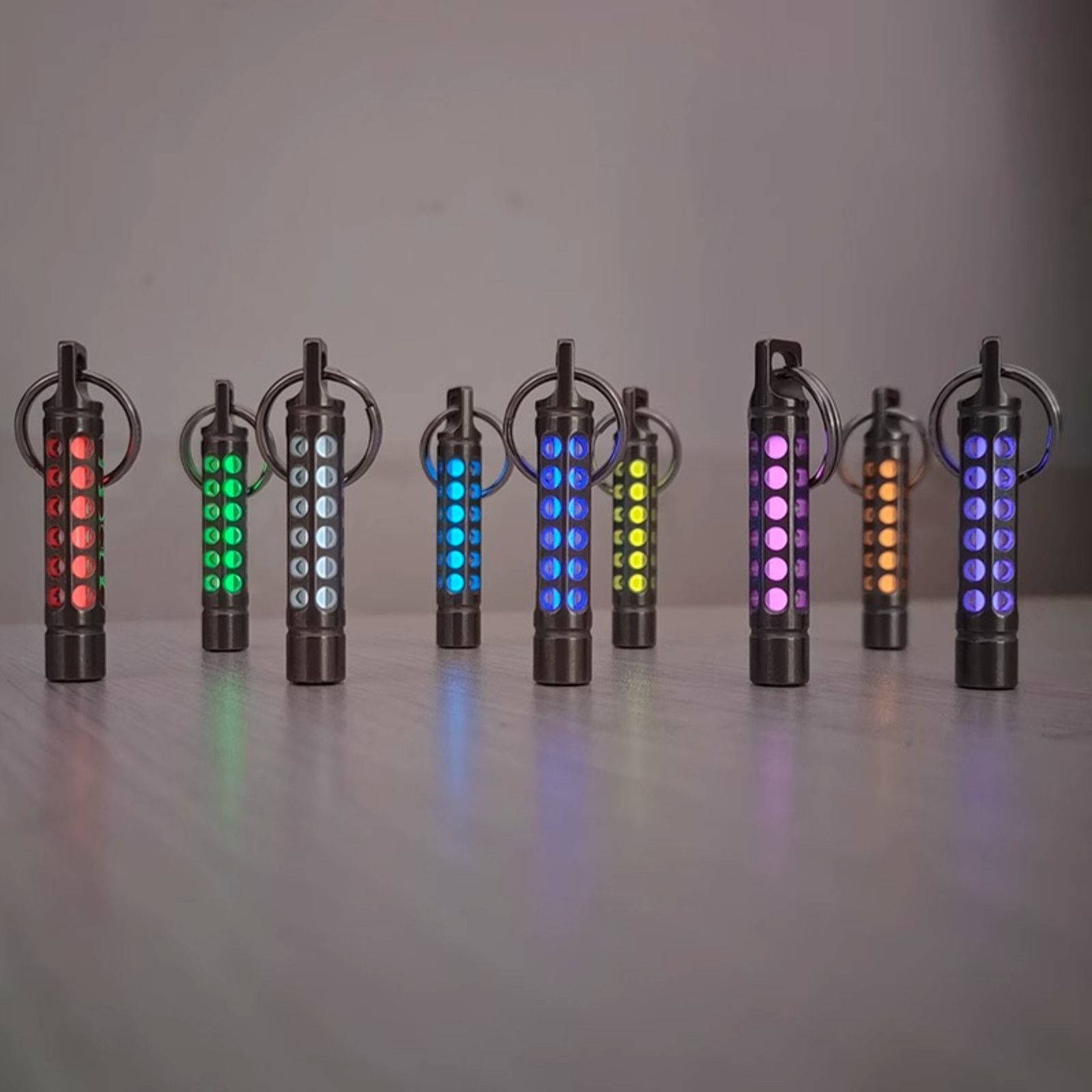1pc 3.5x25mm Glass Tube Night Luminous 25 Years Lamp Tube W/ Titanium Enclosure-