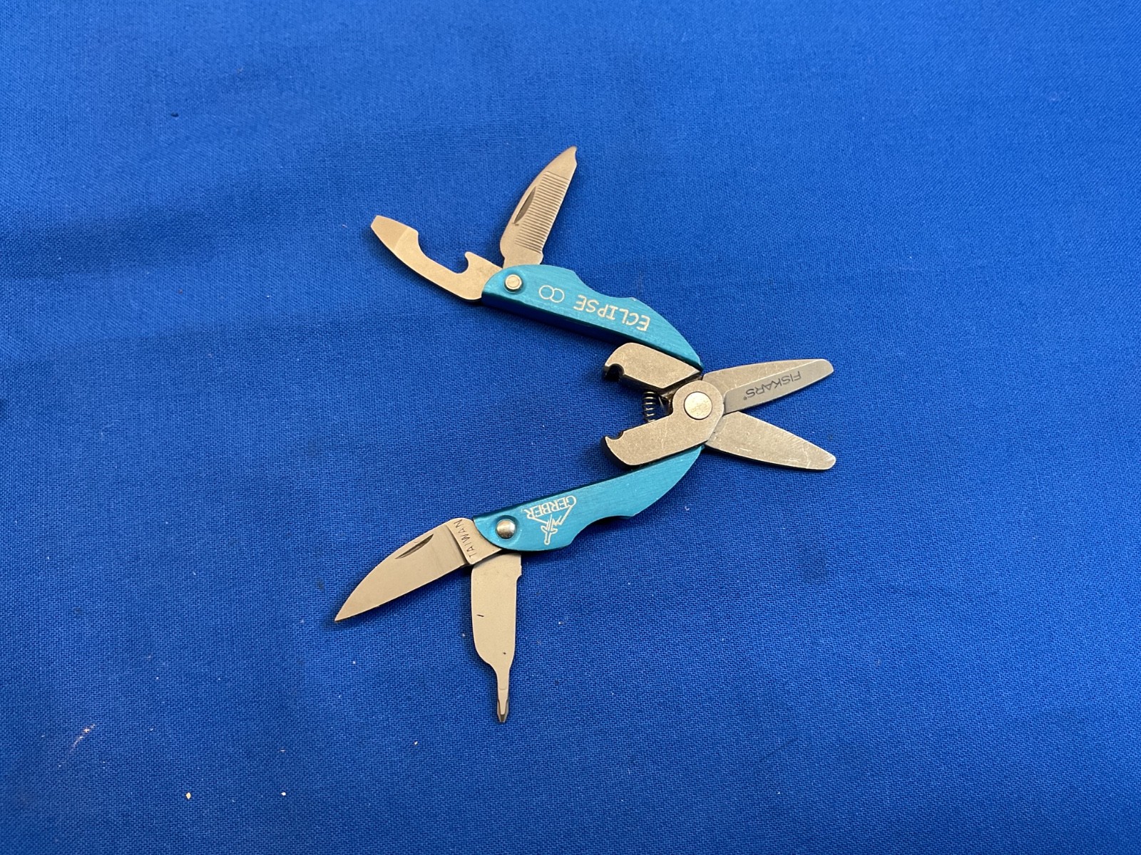 Gerber Eclipse Multi Tool Knife and Strap Cutter Lot of 2 Tools Fiskars