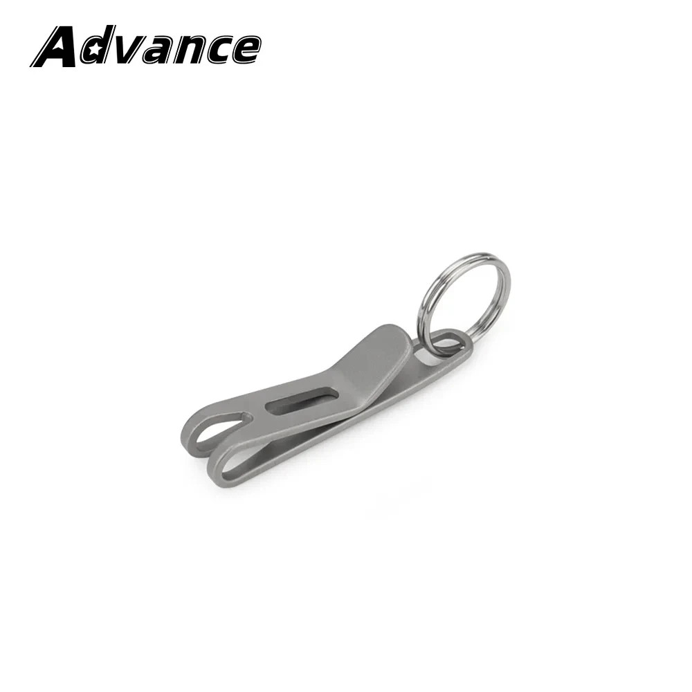 1PC Titanium Clasp Titanium Alloy Key Ring Outdoor EDC Tool Titanium Buckle Hook