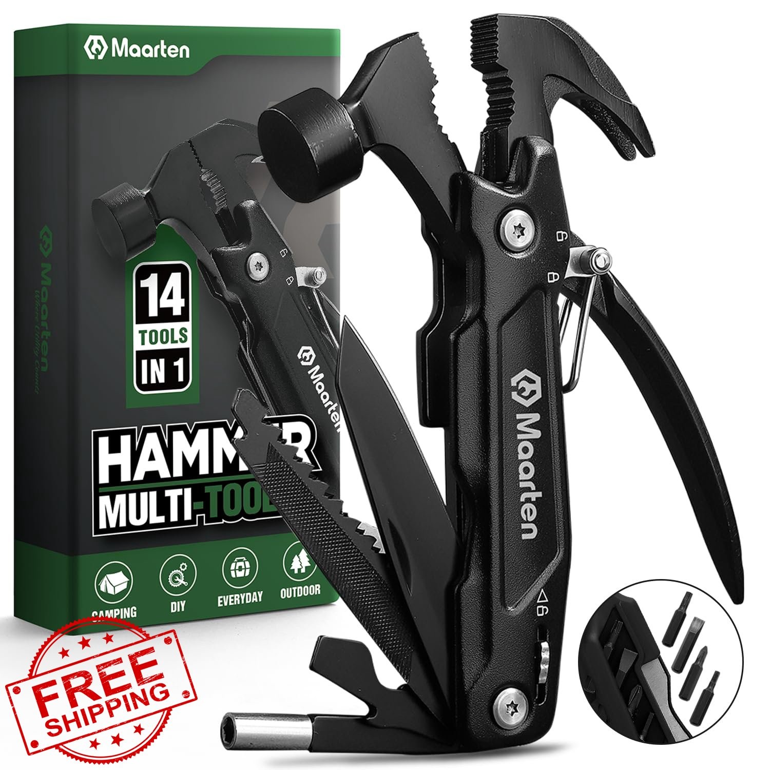 Maarten Upgraded Hammer Multitool Gifts Dad