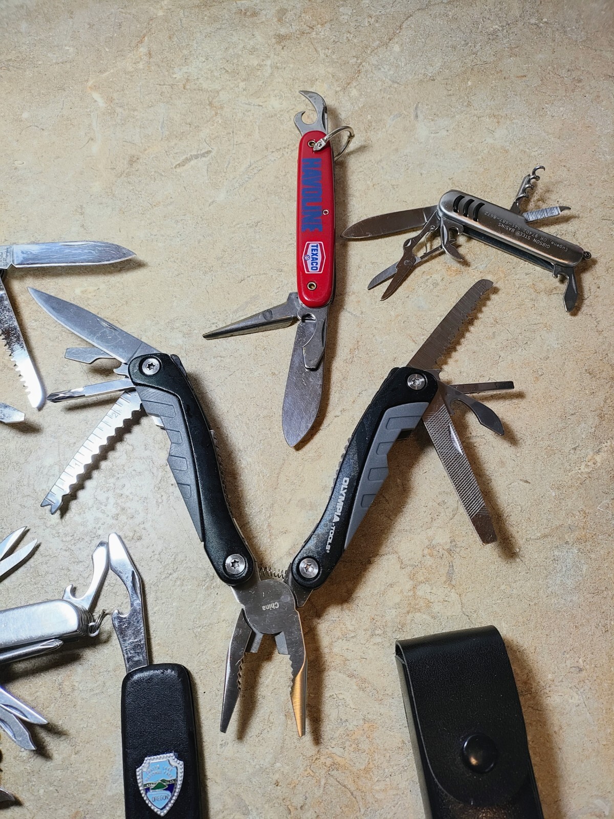 Lot of 10 Generic Multitools Multi Tools Pliers Knives Saw Blades Folding Folder