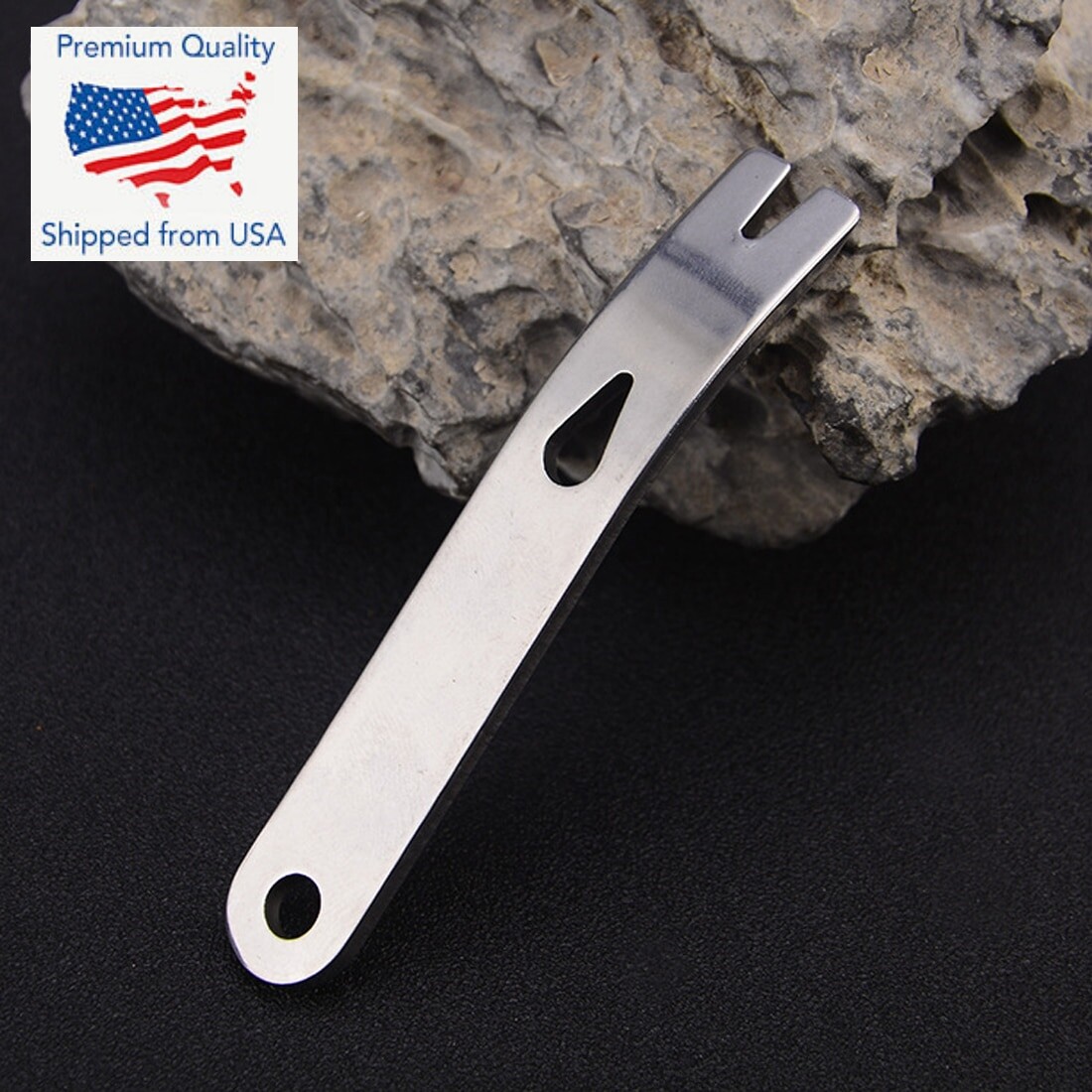 5 PCS Gear Mini Crowbar Pocket Pry Bar Keychain Multi Tool Survival Scraper EDC