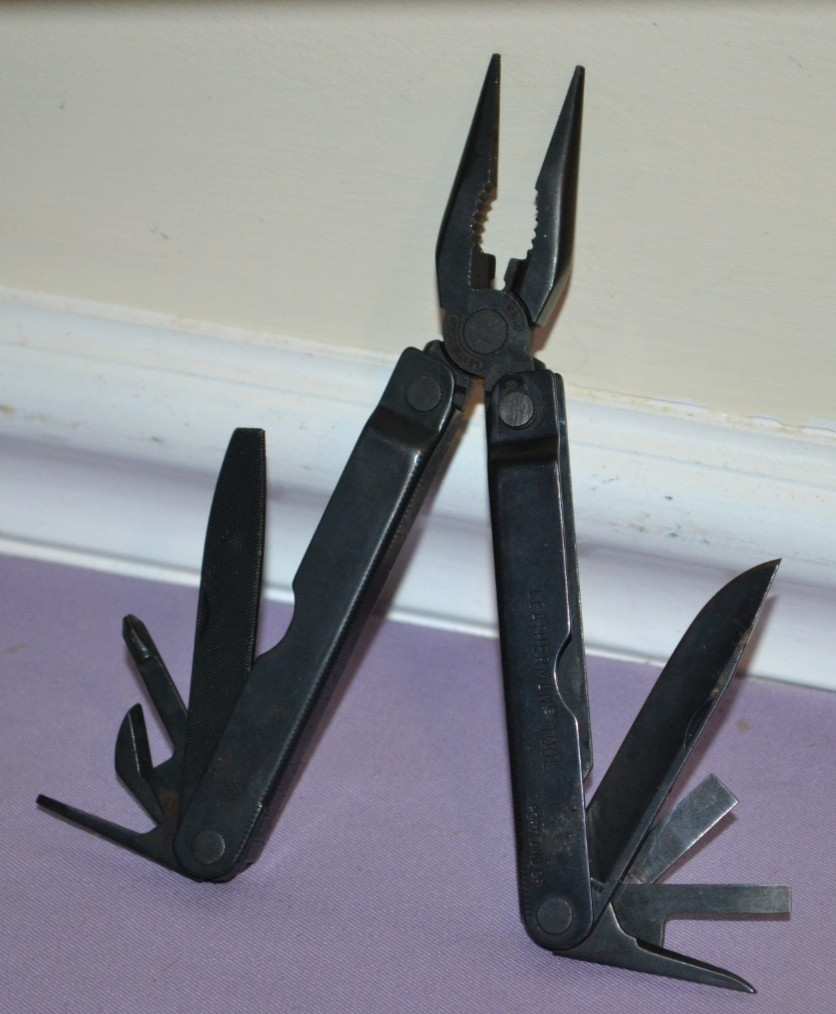 Vintage Leatherman Black Oxide Tool Multi-Tool Knife & Other Tools USA — Rare