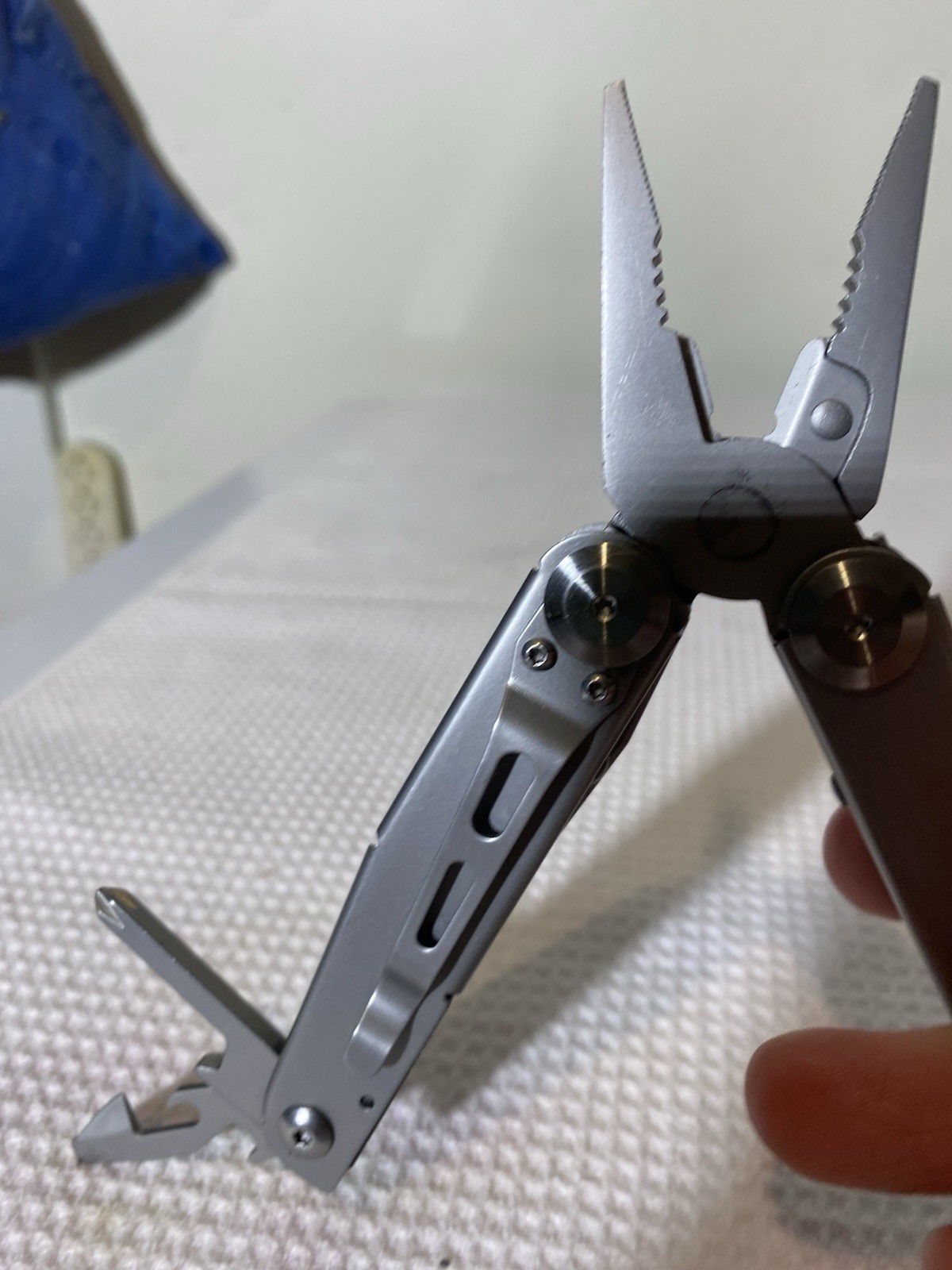 Silver Stainless Steel 13 In 1 Multi-Tool, Plier, Knife, Screwdrivers