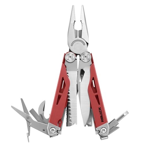 Multitool, 21-in-1 Multi Tool Pliers with Safety Locking and Spring-Action Sc…
