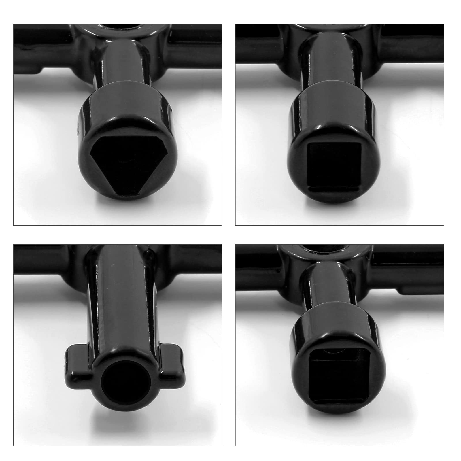 Multi Functional Utilities Key 4 Way Electric Cabinet Triangle Square 3 PCS