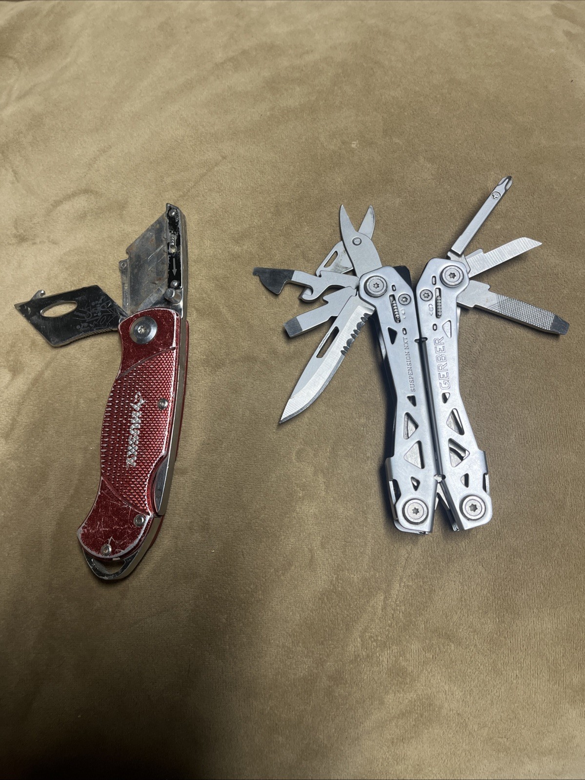 Gerber Suspension NXT Multi-Tool And Husky Box Cutter