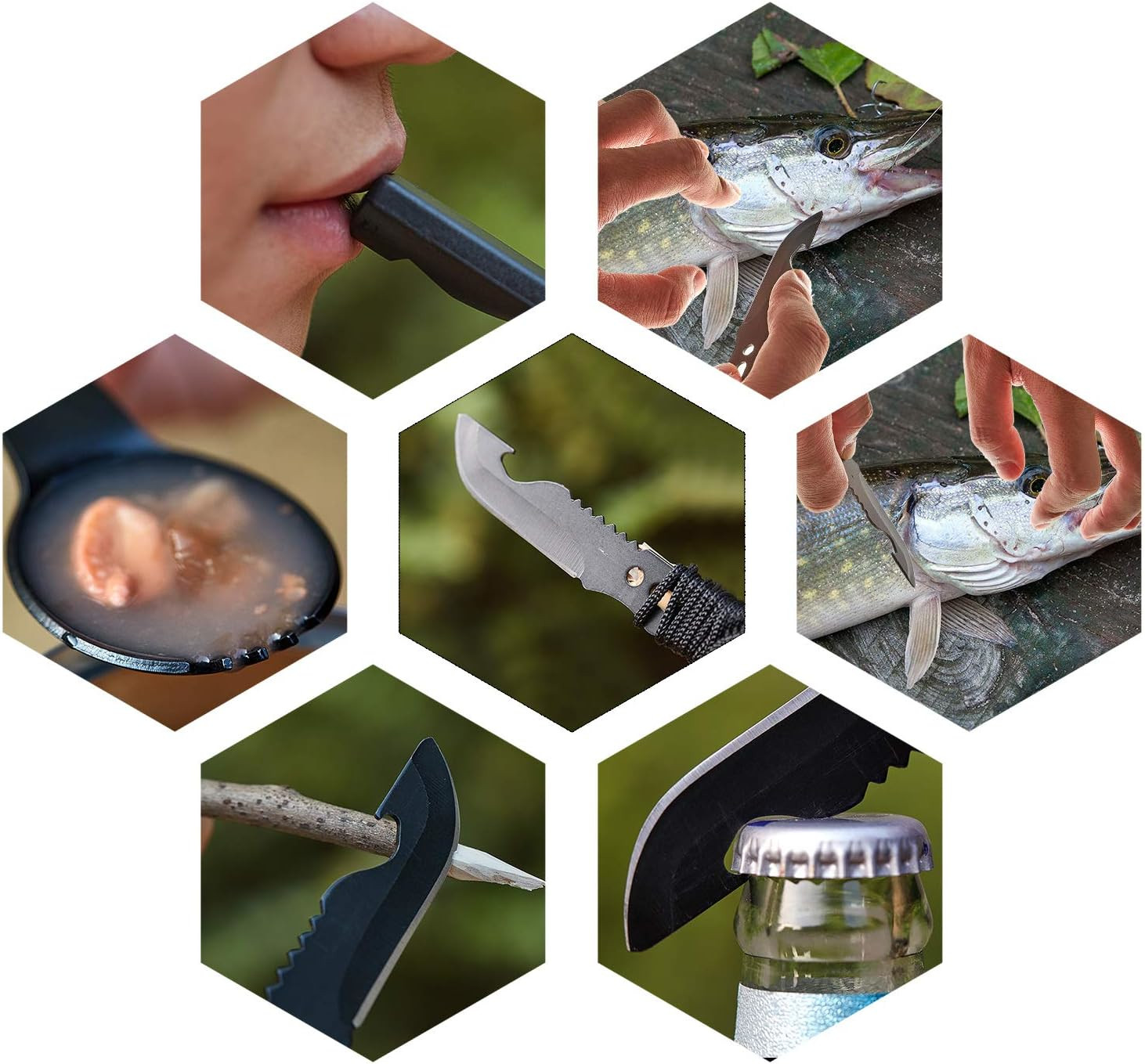 Compact & Durable Best Dad Ever Design 2PC Camping Spoon & Knife Set for Outdoor