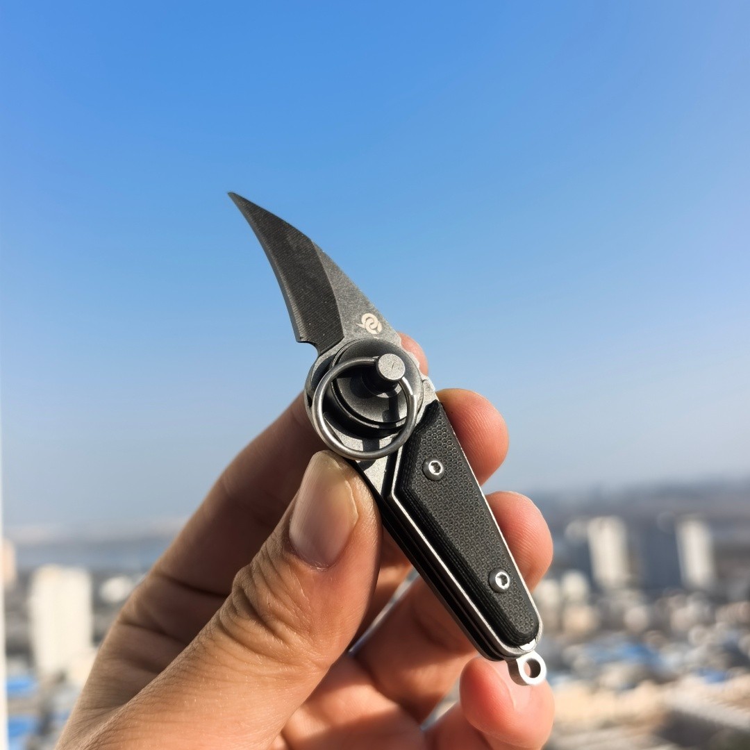 Titanium steel EDC tool, Knob, Folding