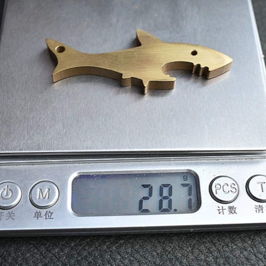 Brass Shark Wire Cut EDC Multi Tool Outdoor Gear Collectible