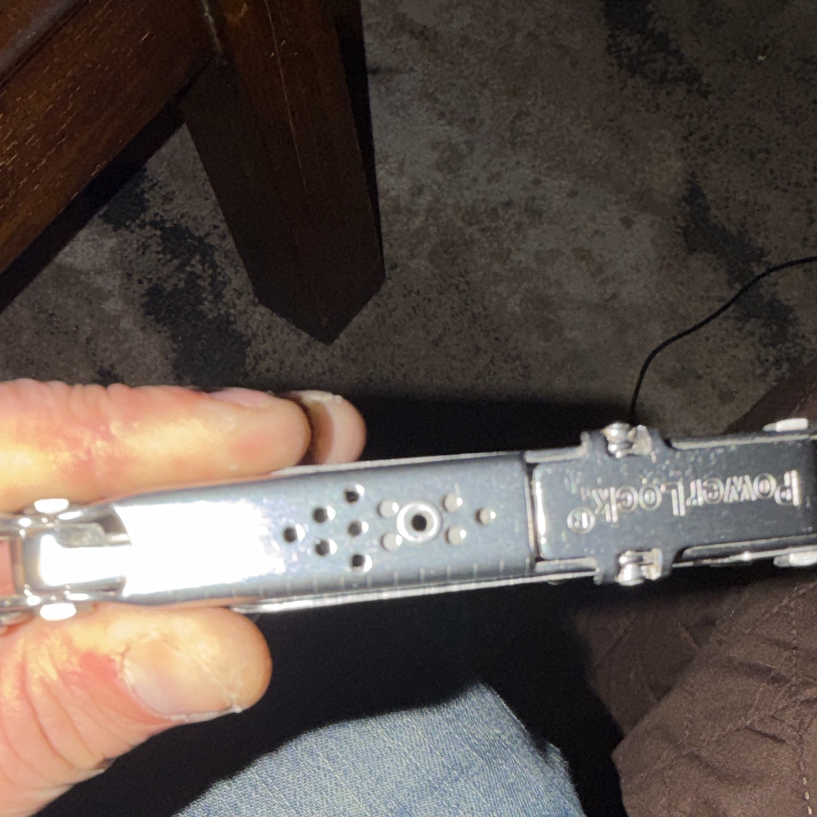 Vintage SOG PowerLock S60 18-Tool Stainless MultiTool w/ Leather Sheath 3″ Blade