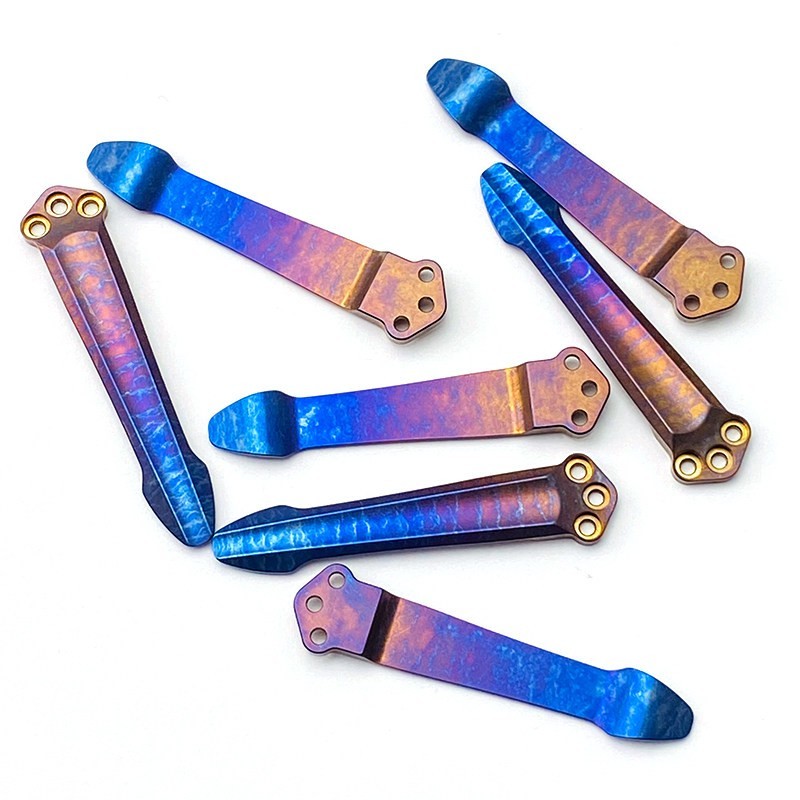Titanium CNC Pocket Clip for Benchmade 551 Emerson CQC Knife DIY Upgrade