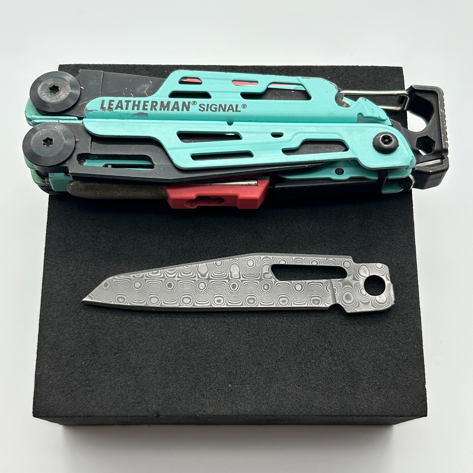 [USA Stock] – VG10 Damascus Blade for Leatherman Signal, EDC Upgrade,Premium