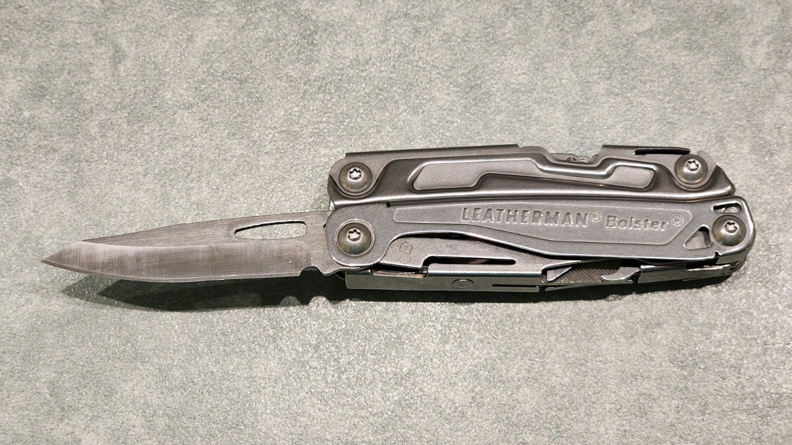 Great Condition Leatherman Bolster Multi-tool Stainless Steel Only – No Pouch