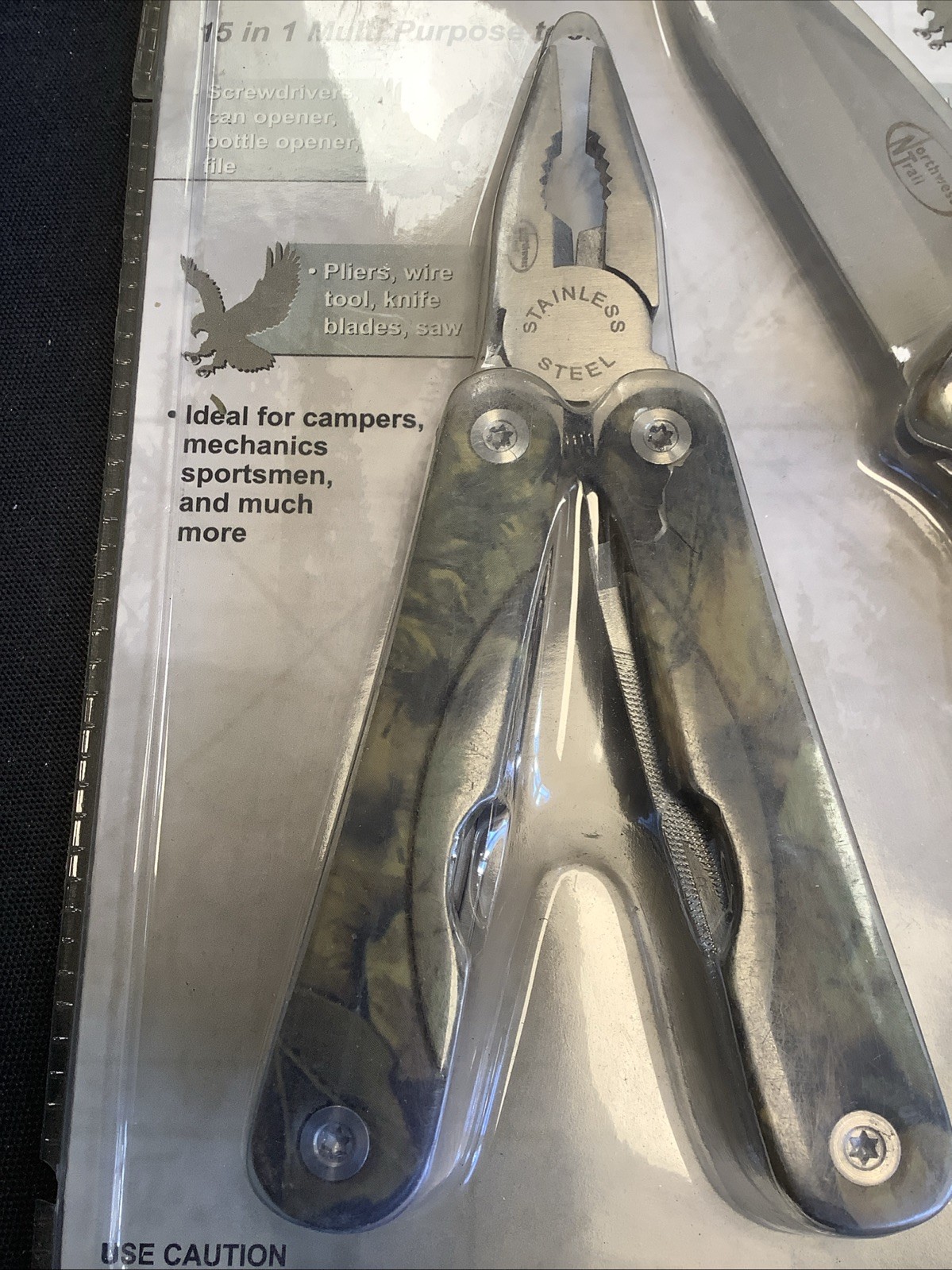 Northwest Trail 2 Piece Camo Multi Tool Set. W9322 F16