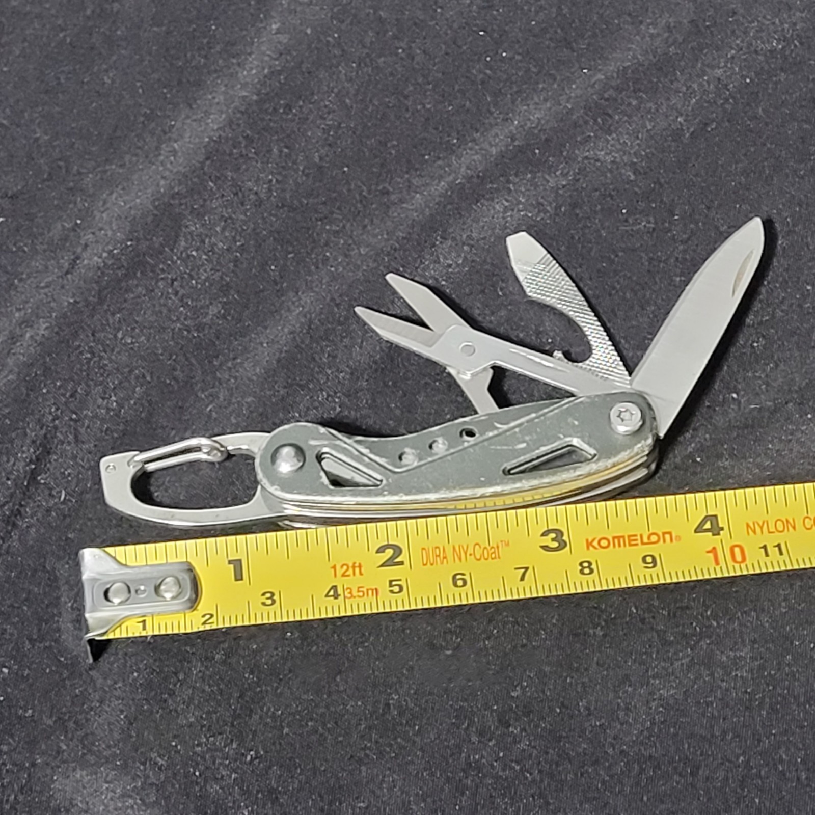 Folding Multi Tool With Carabiner Clip