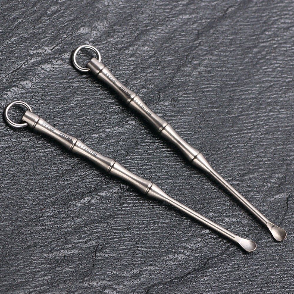 EDC Titanium Ear Pick Scoop Cleaner Mini Portable Earpick Accessory Outdoor