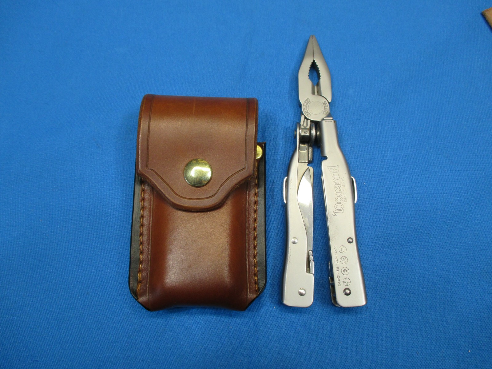 Leather Sheath for BUCKTOOL # 360 Multiplier Handmade R&L Handed, BROWN